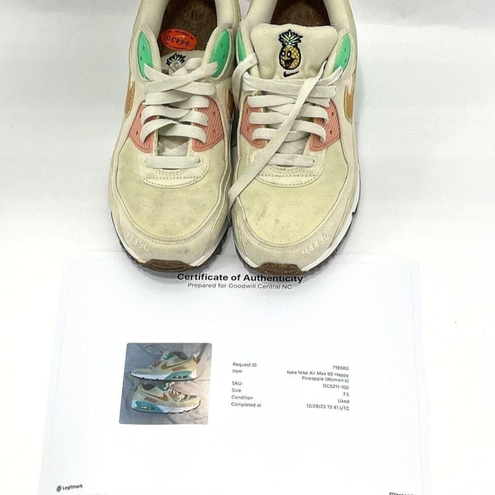 Nike Air Max 90 Happy Pineapple Coconut Milk Gold DC5211-100 Women's 9